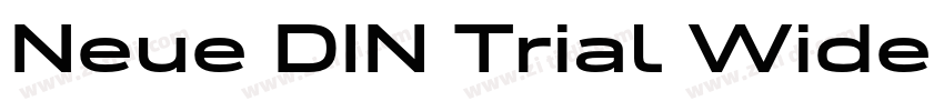 Neue DIN Trial Wide字体转换